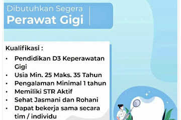 Lowongan Kerja Bandung Perawat Gigi RSU Bungsu Bandung