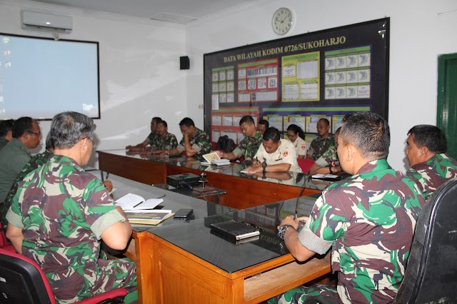 KUNJUNGAN TIM DALPROG KOREM 074/WRT DI KODIM 0726/SUKOHARJO