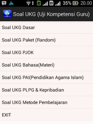 Latihan UKG 2016 di Android ini aplikasinya !!