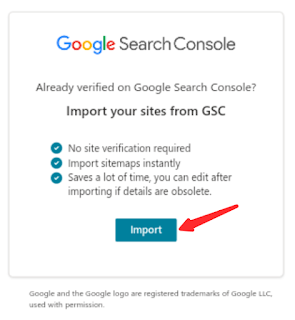 How to import Verified Website from Google Search Central into Bing Webmaster Tools