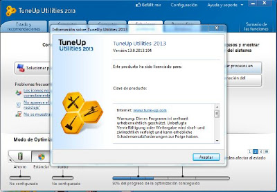 DESCARGAR TUNEUP UTILITIES 2013 FULL ESPAÑOL SERIAL GRATIS 