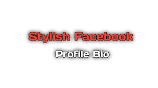 stylish facebook profile bio