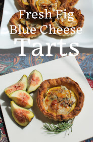 Food Lust People Love: Flakey buttery puff pastry is the perfect crust for these fresh fig blue cheese tarts with rosemary and honey. Crunchy, sweet and salty, these little tarts are one of my favorite recipes to make with fresh figs. Serve these tarts as a main course, with a lovely salad of greens tossed with a sharp vinaigrette dressing.