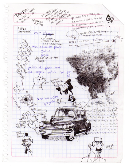 hoja de cuaderno. La última hoja del cuaderno