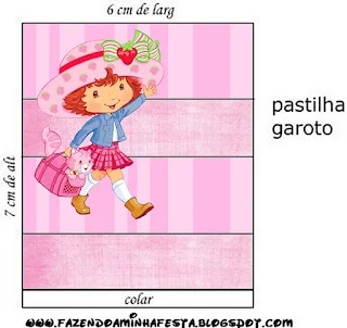 Strawberry Shortcake Free Printable Labels.