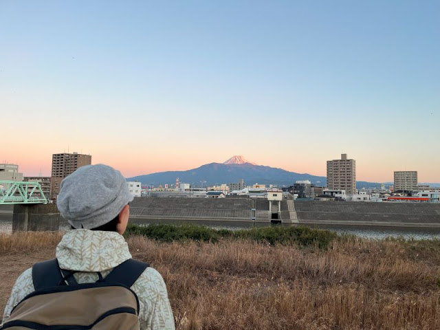 狩野川からの富士山