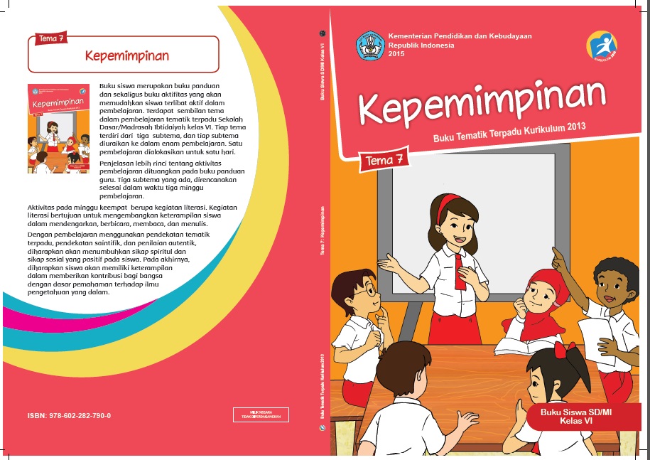 Download Buku Tematik Kelas 6 Tema 7 (Kepemimpinan 