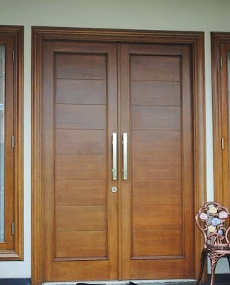 model pintu minimalis 2 pintu modern terbaru