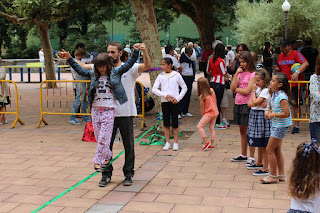 Funambulismo en las fiestas de El Regato