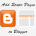 How to add Static Pages to a Blogger Blog (UPDATED)