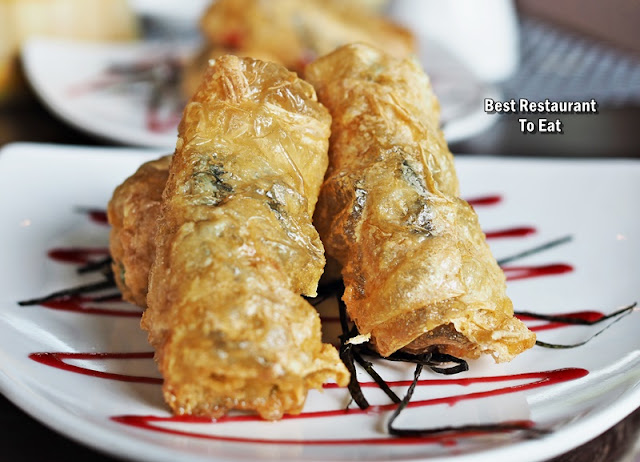 Dim Sum Buffet Menu - Deep Fried Crispy Century Egg Prawn Roll