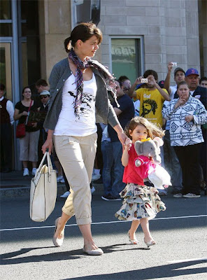 Katie Holmes with Suri