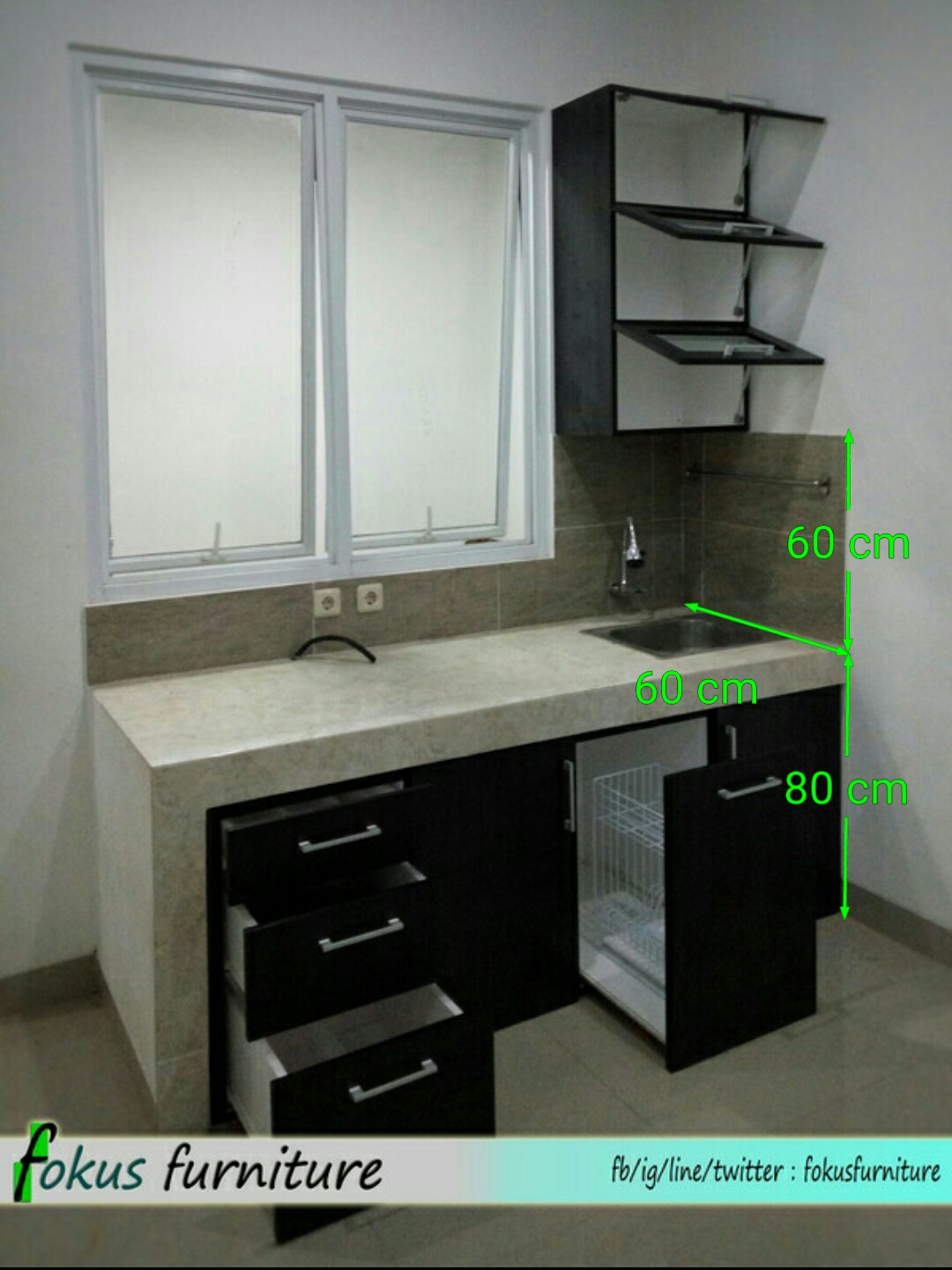  Ukuran kitchen set 
