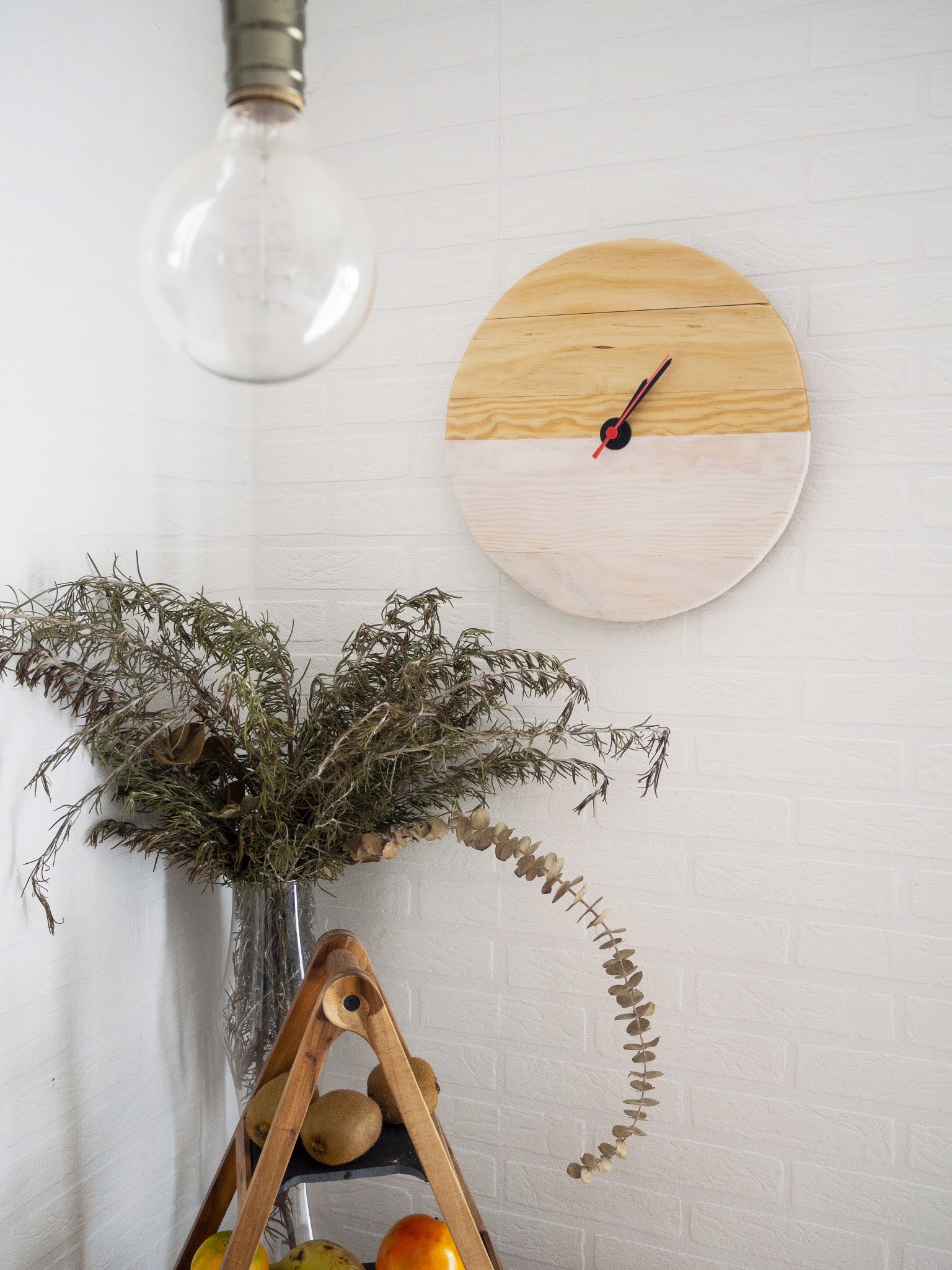 DIY Reloj de madera para nuestra cocina_Decorar en familia3