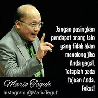 Gambar kata bijak mario teguh fokus pada tujuan buat dp bbm