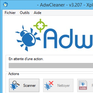 capture d'écran de AdwCleaner (mai 2014)