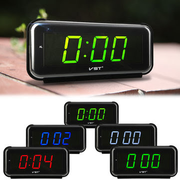 VST-806 LED Alarm Clock Timer 1.8 Inch Display 24-Hour System Fashion Multi-function 