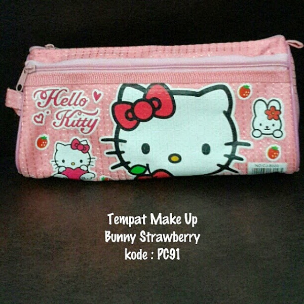 Tempat Make Up Hello Kitty Grosir Ecer Murah Bunny Strawberry