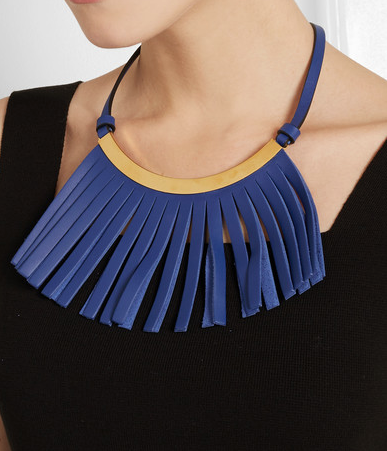 Collar piel flecos Marni SS 2015