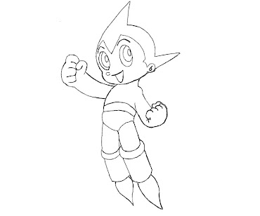 #6 Astro Boy Coloring Page