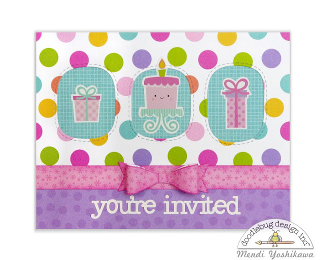 Doodlebug Design Fairy Tales Birthday Party Invitation for Girls by Mendi Yoshikawa