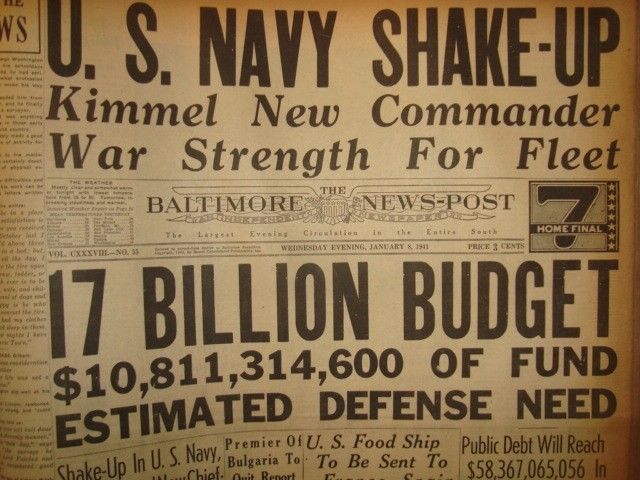 8 January 1941 worldwartwo.filminspector.com Baltimore News-Post headlines