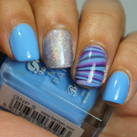 NailaDay: Barry M Blueberry with Orly Mirrorball