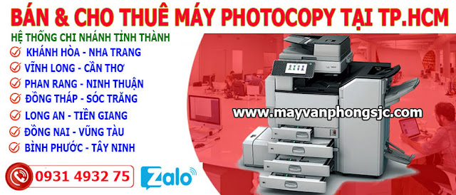 Cho thuê máy Photocopy | Miễn Phí Mực In , Scan Màu‎