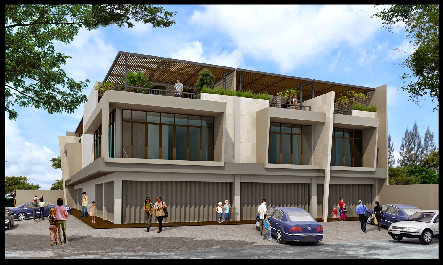 10 Desain Ruko (Rumah Toko) Modern Minimalis  Griya 