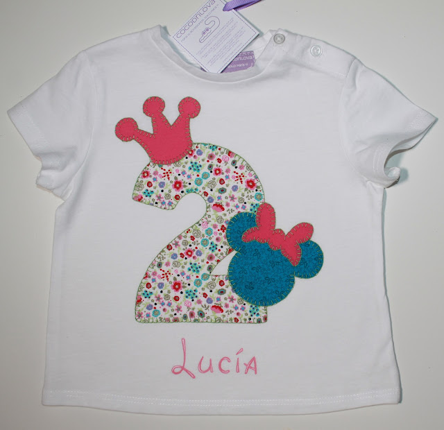 camiseta de cumpleaños 2 años minnie mouse