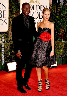 Seal and Heidi Klum arrive at the 66th Annual Golden Globe Awards