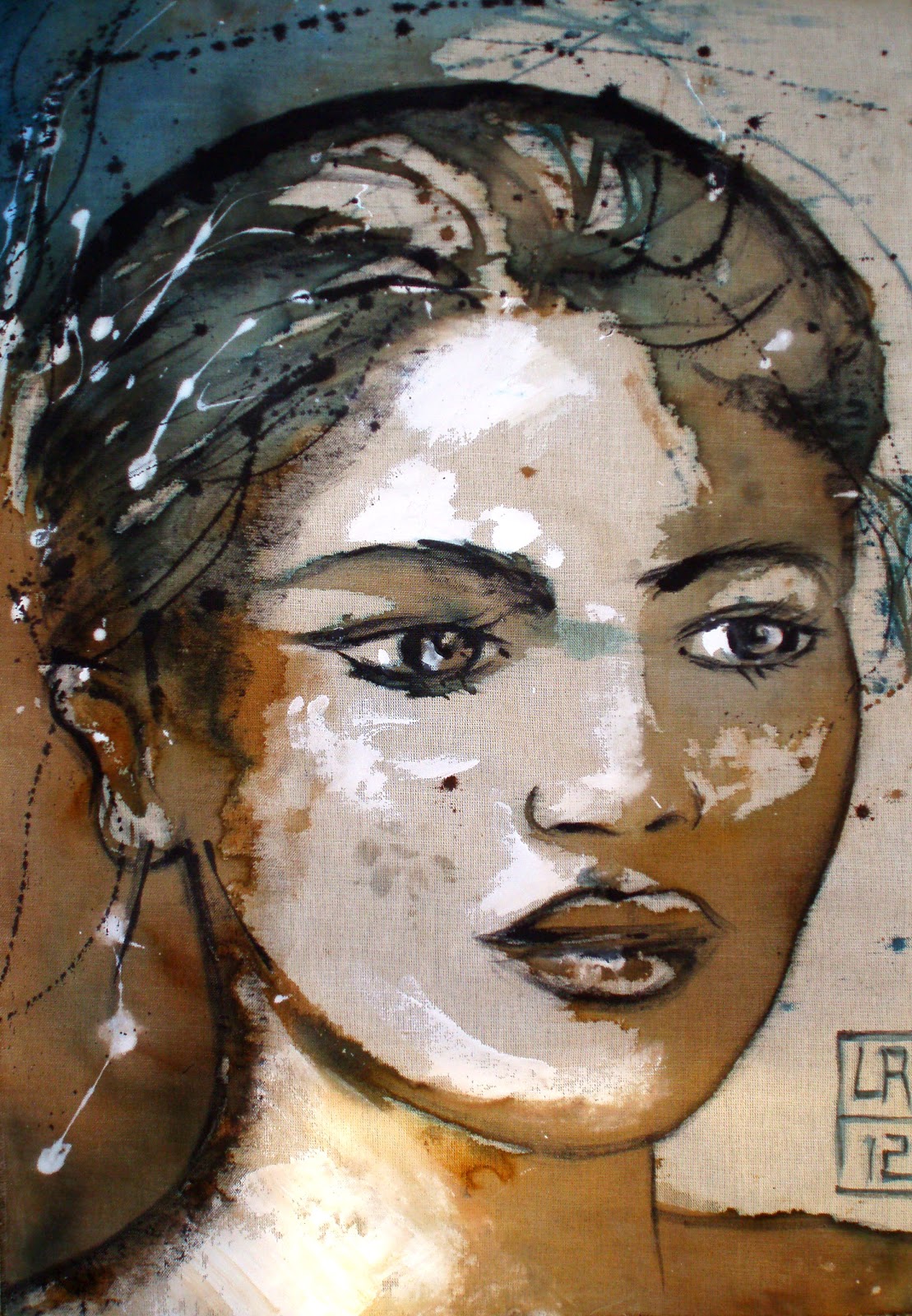 Lydia Roche Art portrait  femme  Afrique art contemporain 