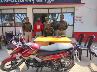 जौनपुर: चोरी की बाइक के साथ एक व्यक्ति गिरफ्तार | #NayaSaveraNetwork