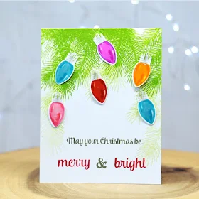 Sunny Studio Stamps: Merry Sentiments Customer Card by Caryn Davies
