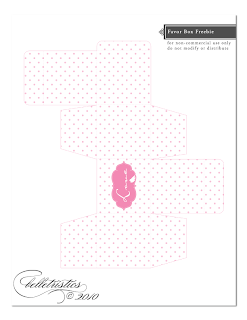 love bird favor box printable PDF template