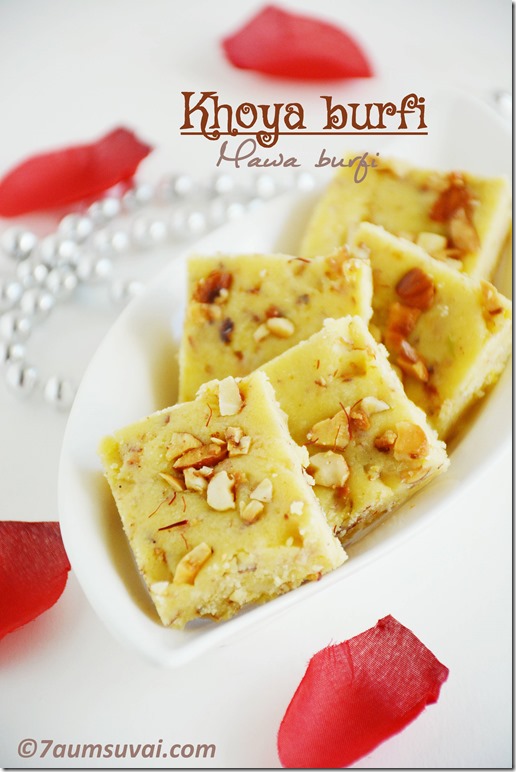 Khoya burfi 