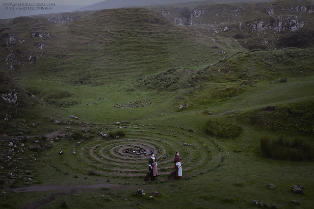 The Seamstress of Rohan at the Fairy Glen, Isle of Skye, Scotland, Mandragoreae Victoria Francés