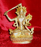 Buda Manjusri. Manjushri. Estatua Tibetana de Manjushree