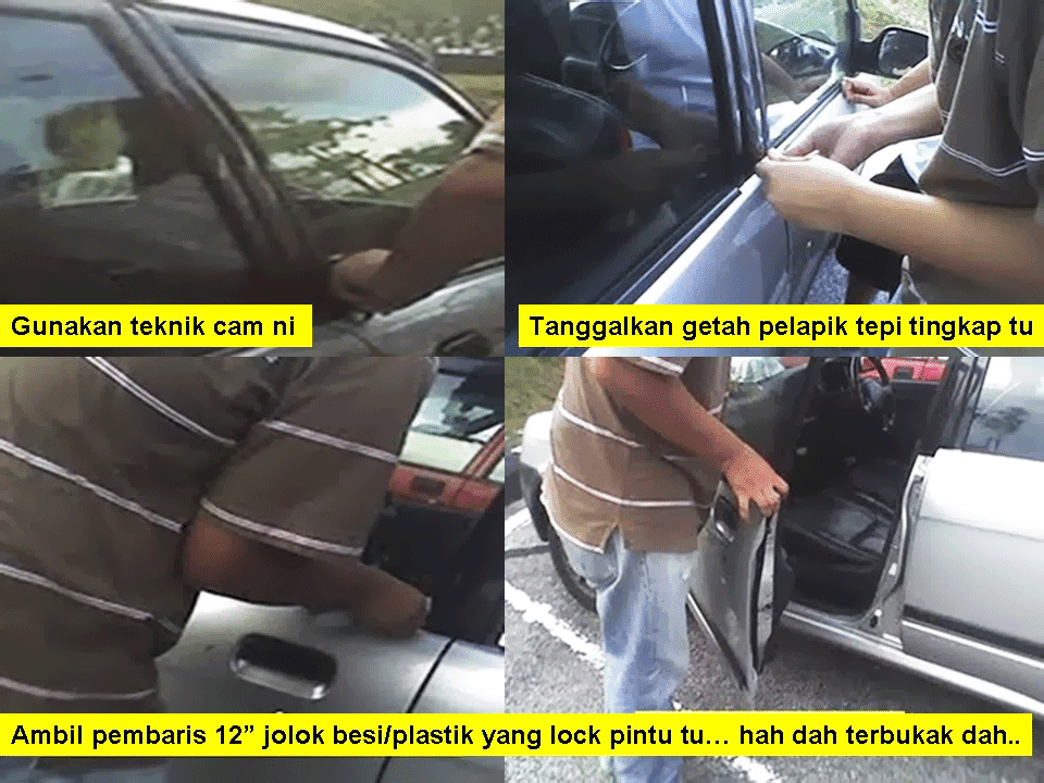 Rabia Sensei Cara  Membuka  Pintu  Kereta Bagi Kunci Yang  