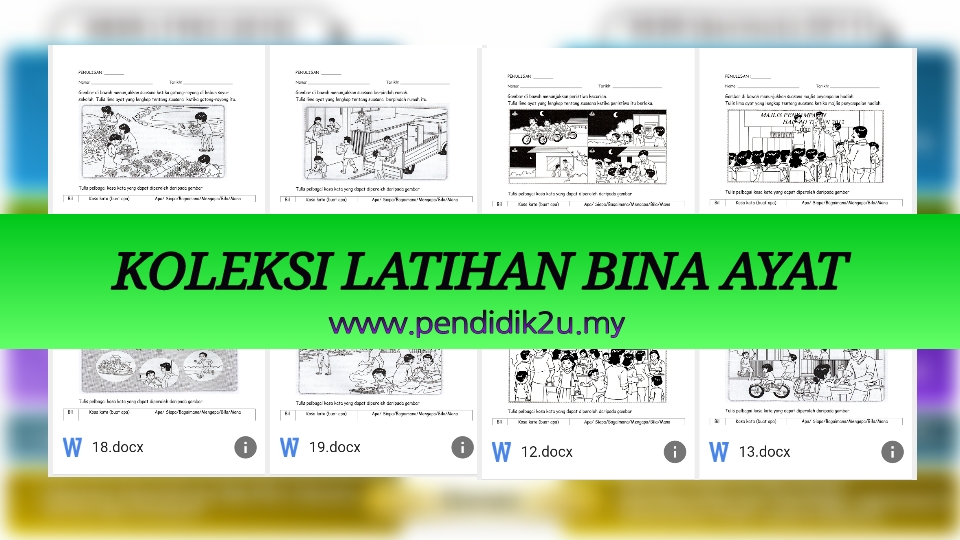 Latihan Bina Ayat Berdasarkan Gambar - Pendidik2u