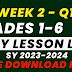 WEEK 2 GRADES 1-6 DAILY LESSON LOG Q1