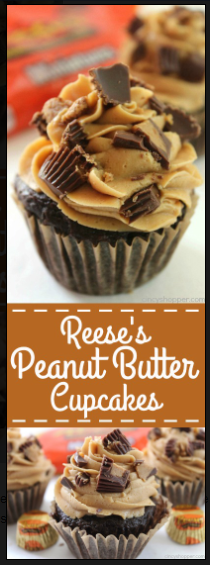 REESE’S PEANUT BUTTER CUPCAKES