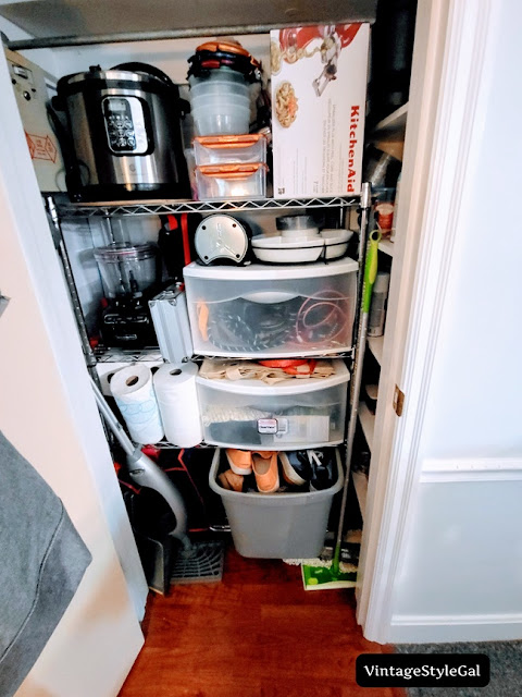 organized kitchen closet