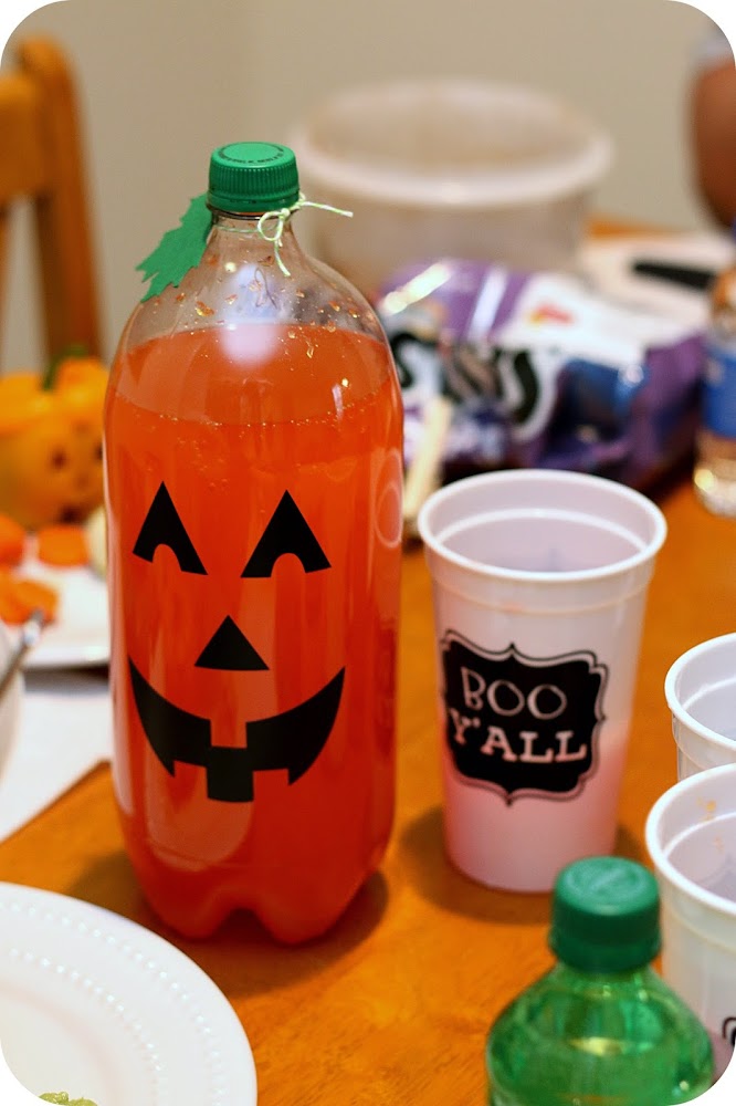 pumpkin face soda