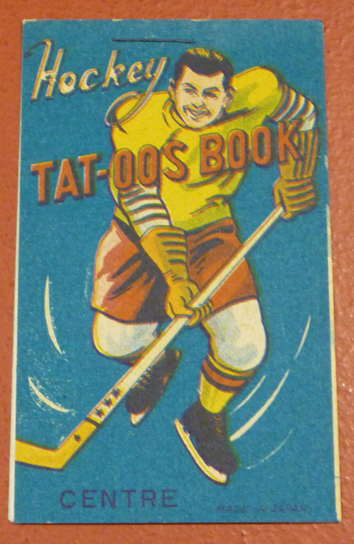 1950s Hockey Tattoo Book. Here's an odd book I found listed on eBay: It's a 