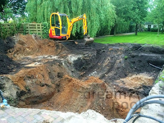 How to make an excavation for inground fiberglass pool