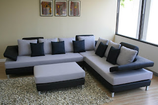 Sofa Set Designs This contemporary Black & White Sectional Sofa Set is perfect for your