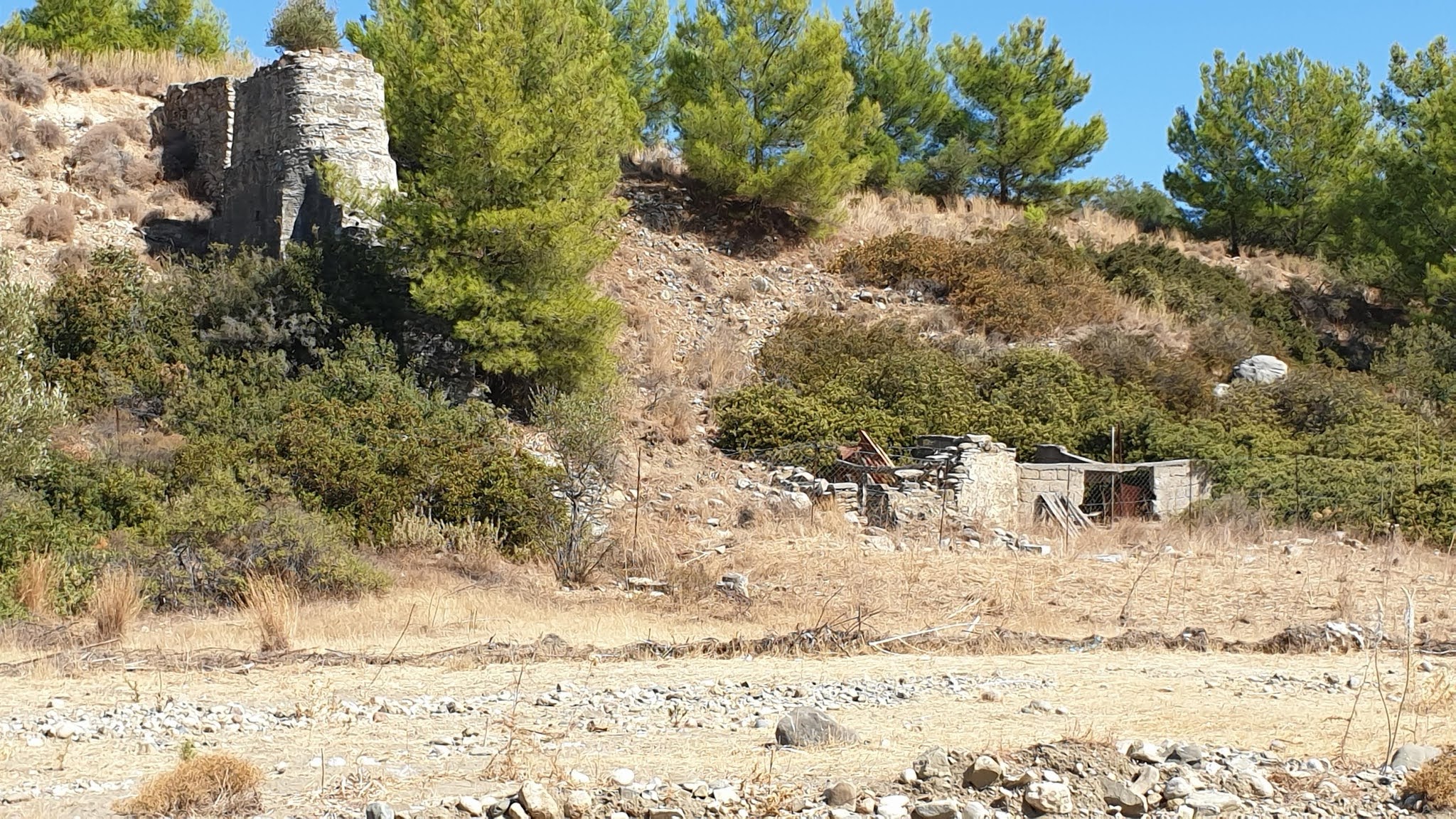 Ruins in the hillside