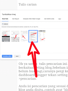 Gambar cara upload gambar dalam blog