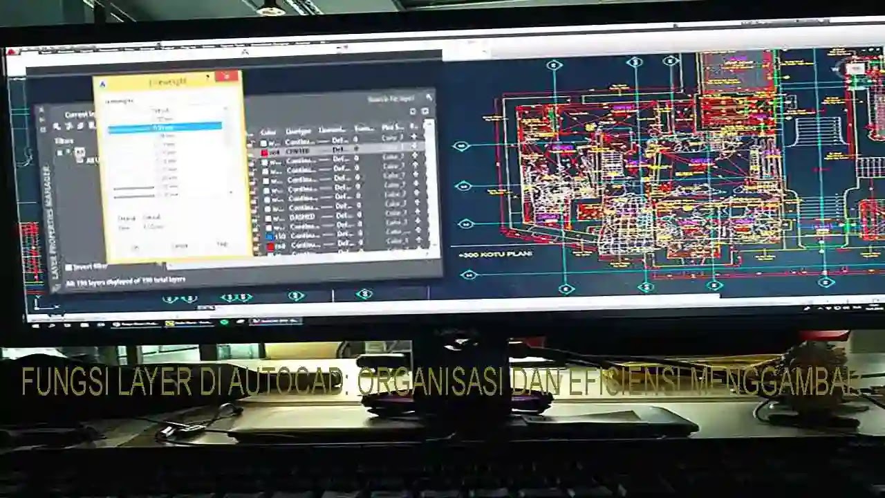 Fungsi layer di AutoCAD